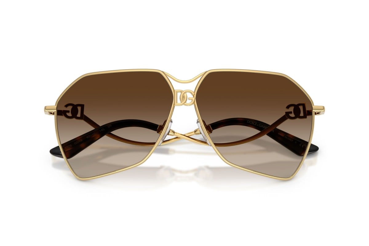 OCCHIALE DA SOLE DONNA | DOLCE & GABBANA DG 2326 - 02/13 ORO - CALIBRO 62