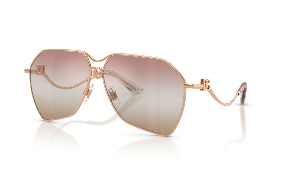 OCCHIALE DA SOLE DONNA | DOLCE & GABBANA DG 2326 - 1298EL ORO ROSA - CALIBRO 62