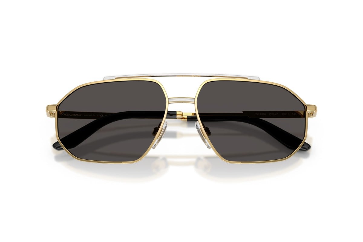 OCCHIALE DA SOLE UOMO | DOLCE & GABBANA DG 2328 - 131387 ORO/ARGENTO - CALIBRO 59