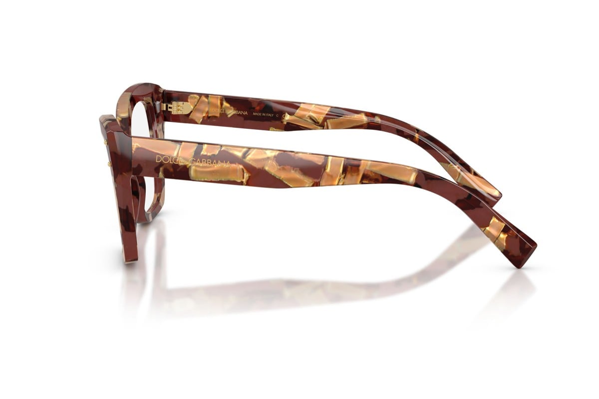 OCCHIALE DA VISTA DONNA | DOLCE & GABBANA DG 3386 - 3462 MARRONE AVANA PERLATO - CALIBRO 53