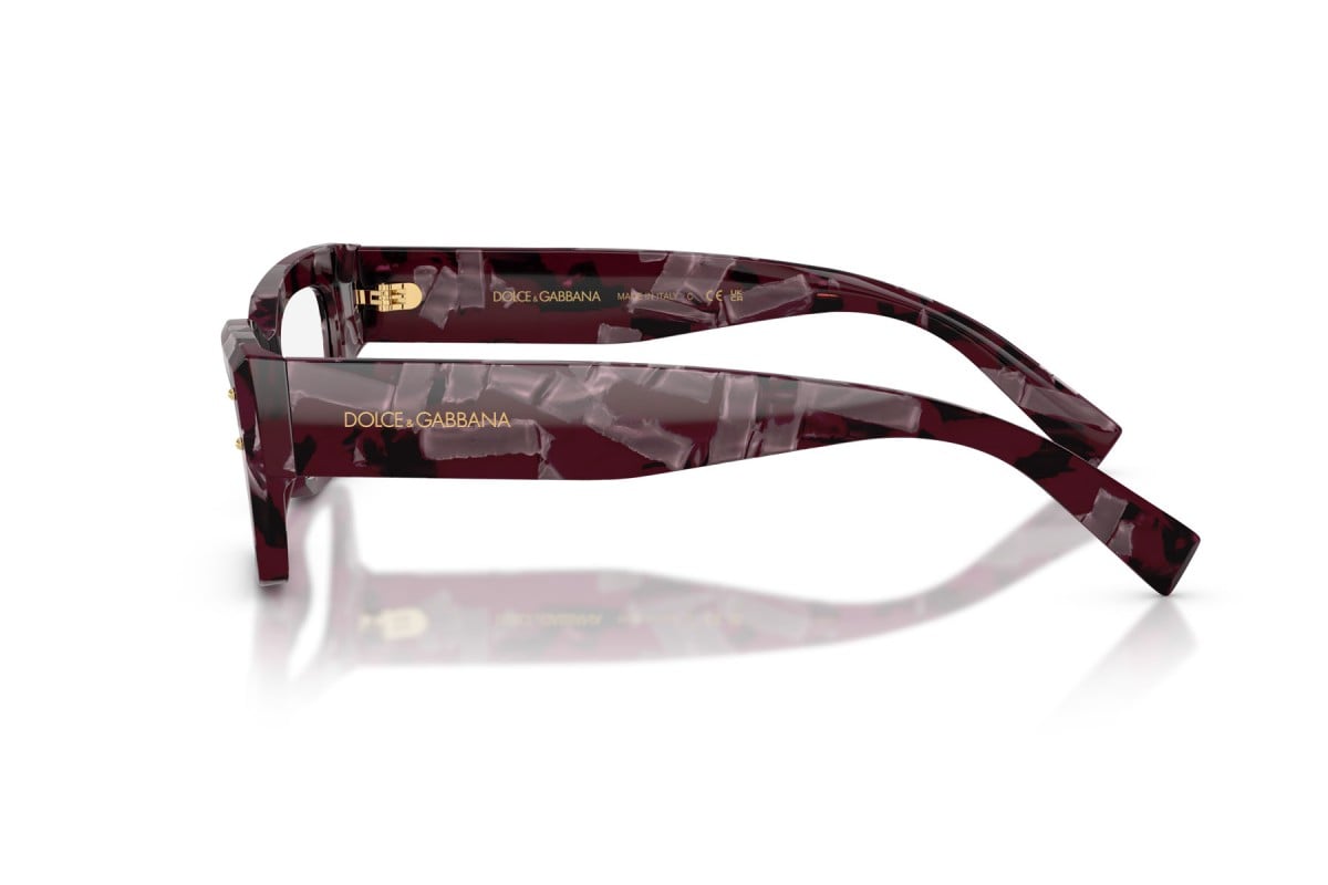 OCCHIALE DA VISTA DONNA | DOLCE & GABBANA DG 3387 - 3464 PERLA AVANA VIOLA - CALIBRO 53