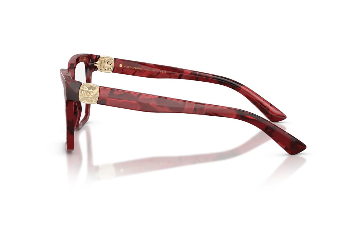 OCCHIALE DA VISTA DONNA | DOLCE & GABBANA DG 3395 - 3463 ROSSO AVANA PERLATO - CALIBRO 53