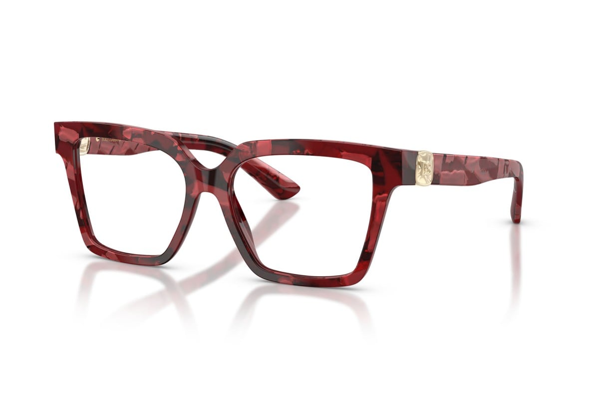 OCCHIALE DA VISTA DONNA | DOLCE & GABBANA DG 3395 - 3463 ROSSO AVANA PERLATO - CALIBRO 53