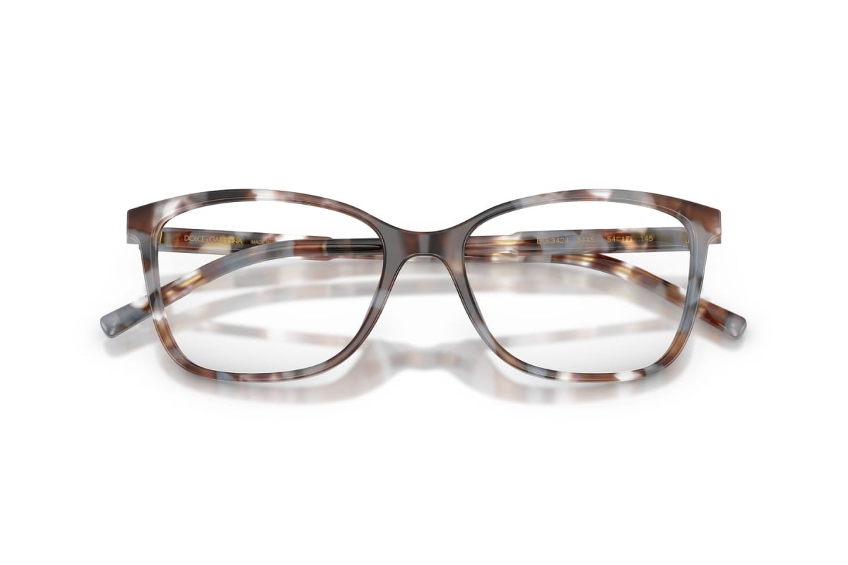 OCCHIALE DA VISTA DONNA | DOLCE & GABBANA DG 3424 - 3445 GRIGIO AVANA - CALIBRO 54