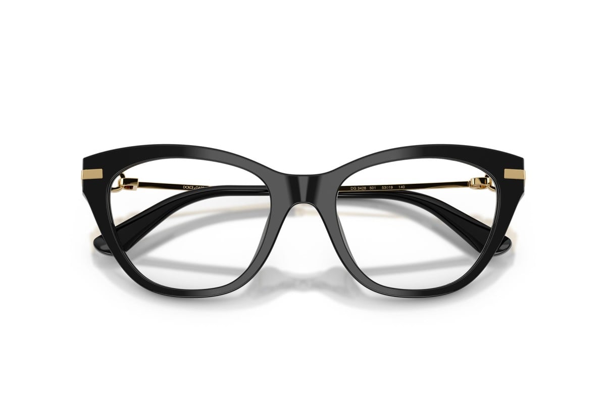 OCCHIALE DA VISTA DONNA | DOLCE & GABBANA DG 3428 - 501 NERO - CALIBRO 53