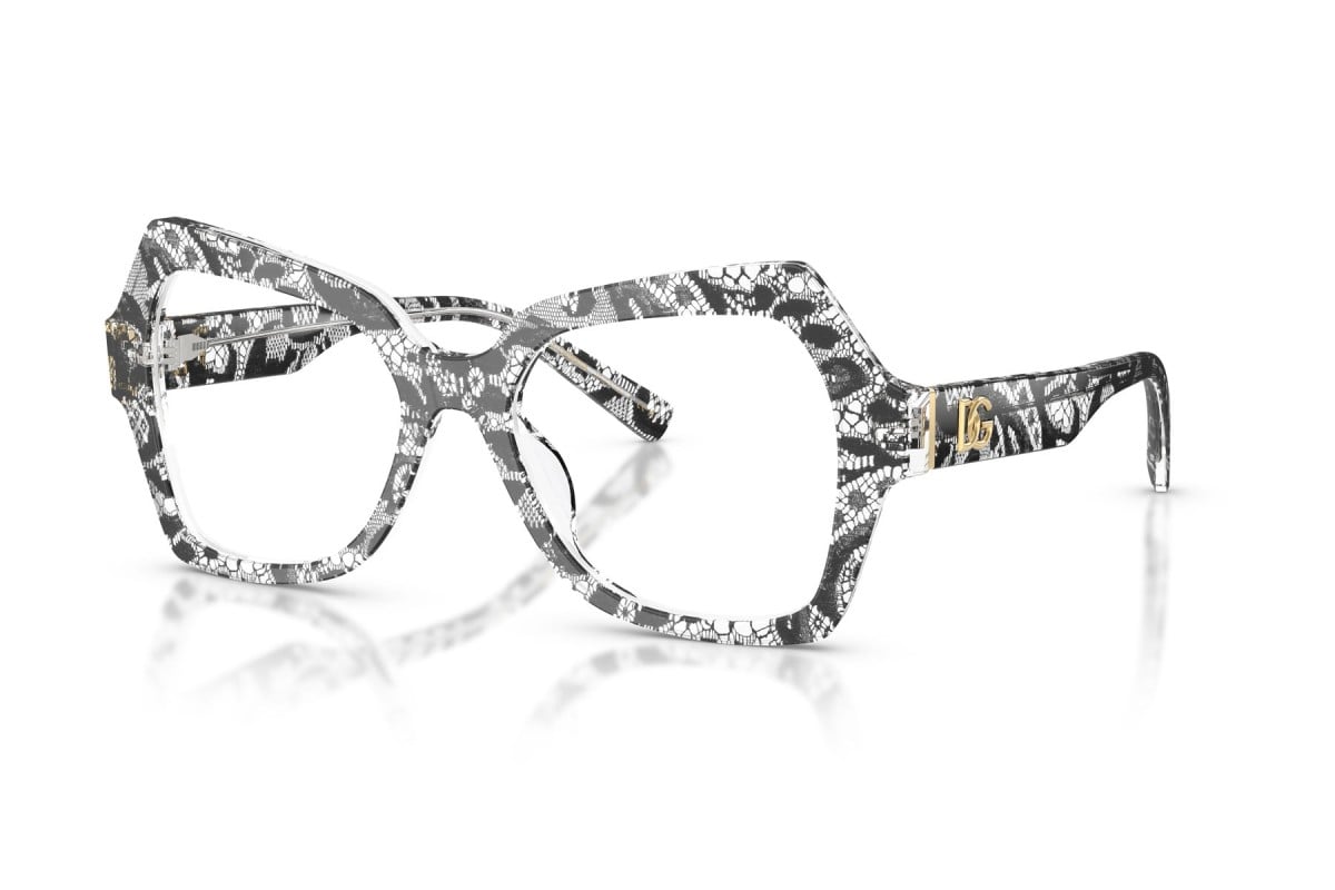 OCCHIALE DA VISTA DONNA | DOLCE & GABBANA DG 3429 - 3287 PIZZO NERO - CALIBRO 54