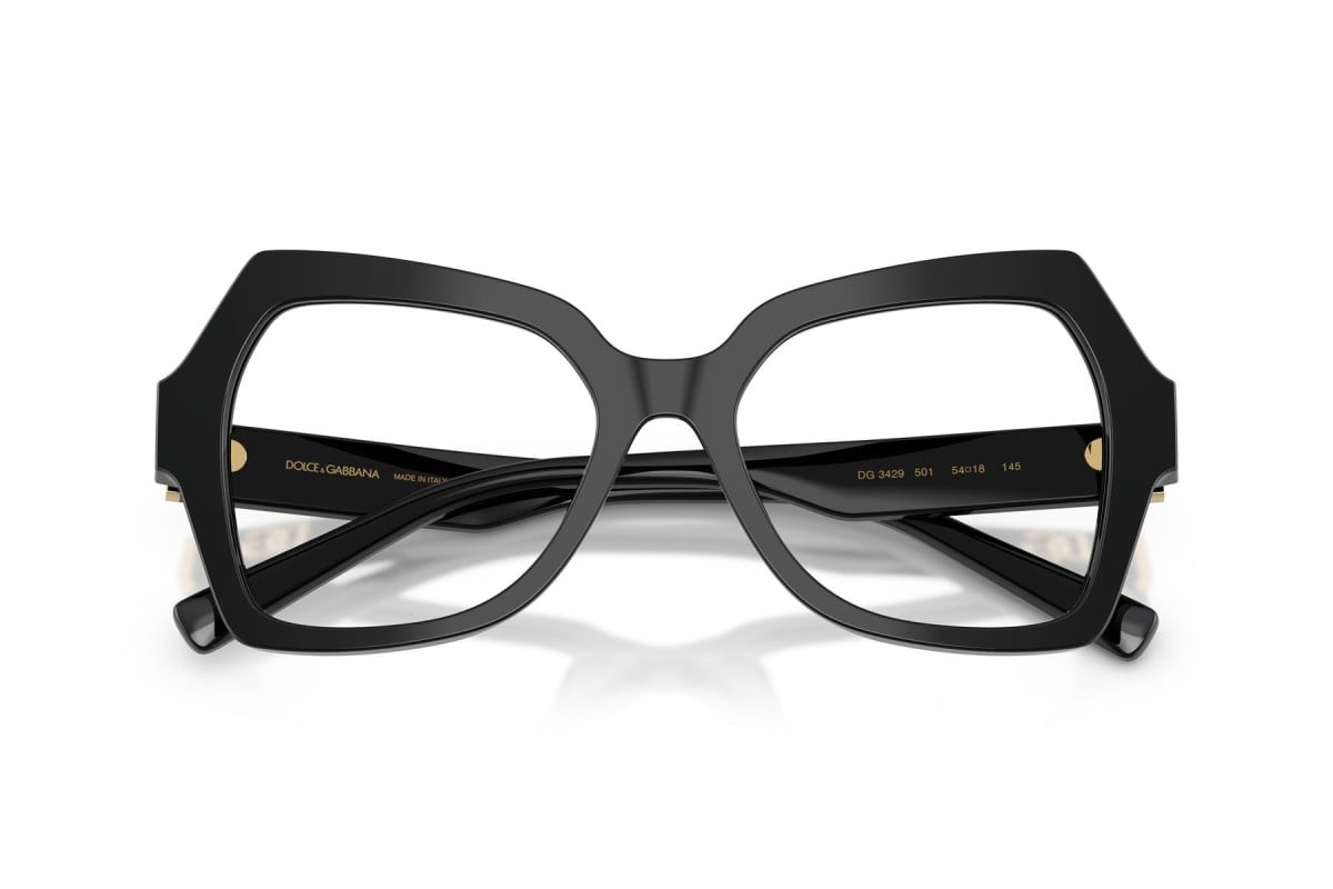 OCCHIALE DA VISTA DONNA | DOLCE & GABBANA DG 3429 - 501 NERO - CALIBRO 52