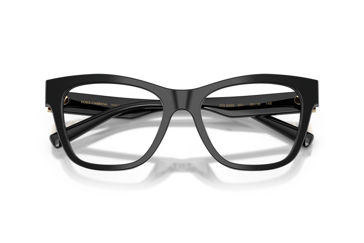 OCCHIALE DA VISTA DONNA | DOLCE & GABBANA DG 3430 - 501 NERO - CALIBRO 53