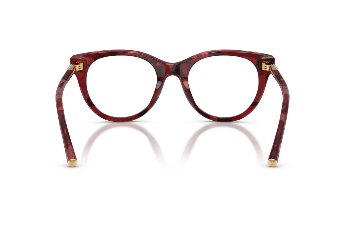 OCCHIALE DA VISTA DONNA | DOLCE & GABBANA DG 3433 - 3463 ROSSO AVANA PERLATO - CALIBRO 51
