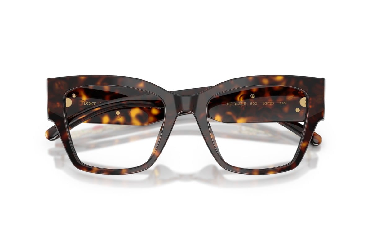 OCCHIALE DA VISTA DONNA | DOLCE & GABBANA DG 3435B - 502 L'AVANA - CALIBRO 51