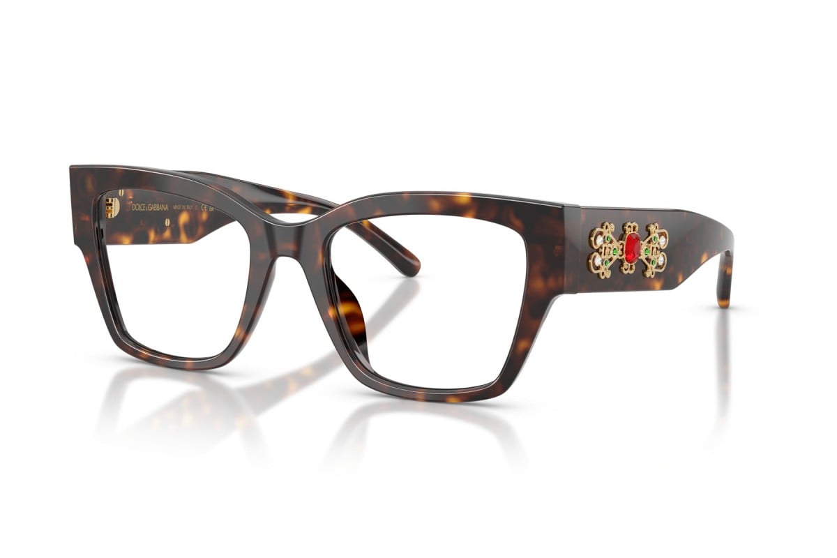 OCCHIALE DA VISTA DONNA | DOLCE & GABBANA DG 3435B - 502 L'AVANA - CALIBRO 51