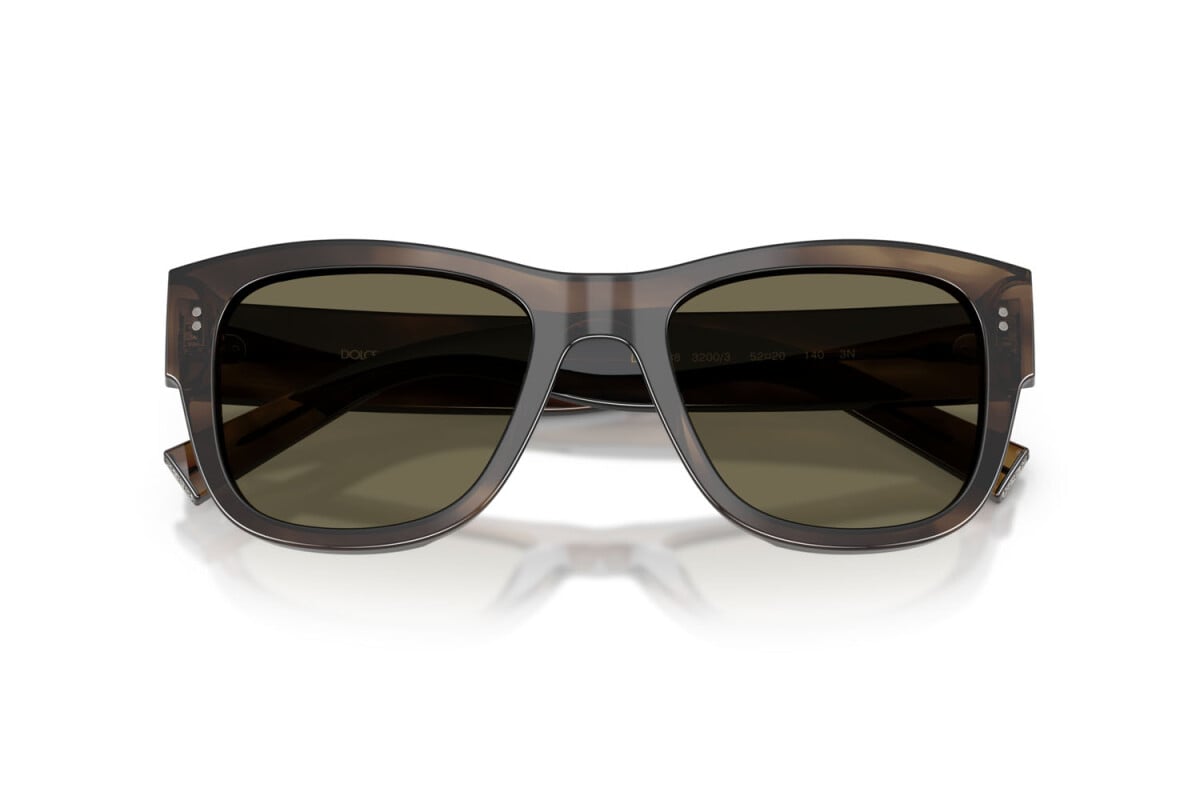 DOLCE & GABBANA - 3200/3 AVANA VERDE | OCCHIALE DA SOLE UOMO - DG 4338 CALIBRO 52