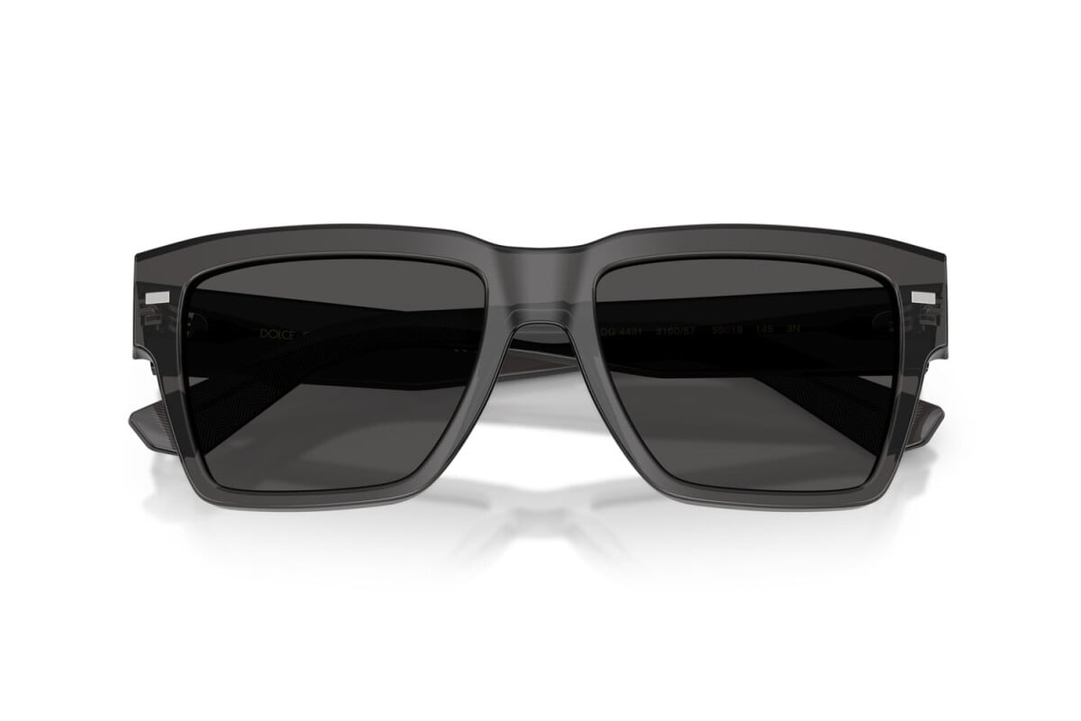 DOLCE & GABBANA - 316087 GRIGIO TRASPARENTE | OCCHIALE DA SOLE UOMO - DG 4431 CALIBRO 55