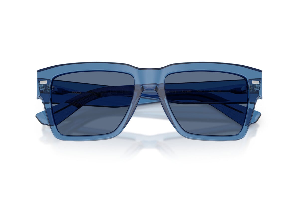 DOLCE & GABBANA - 339880 BLU TRASPARENTE | OCCHIALE DA SOLE UOMO - DG 4431 CALIBRO 55