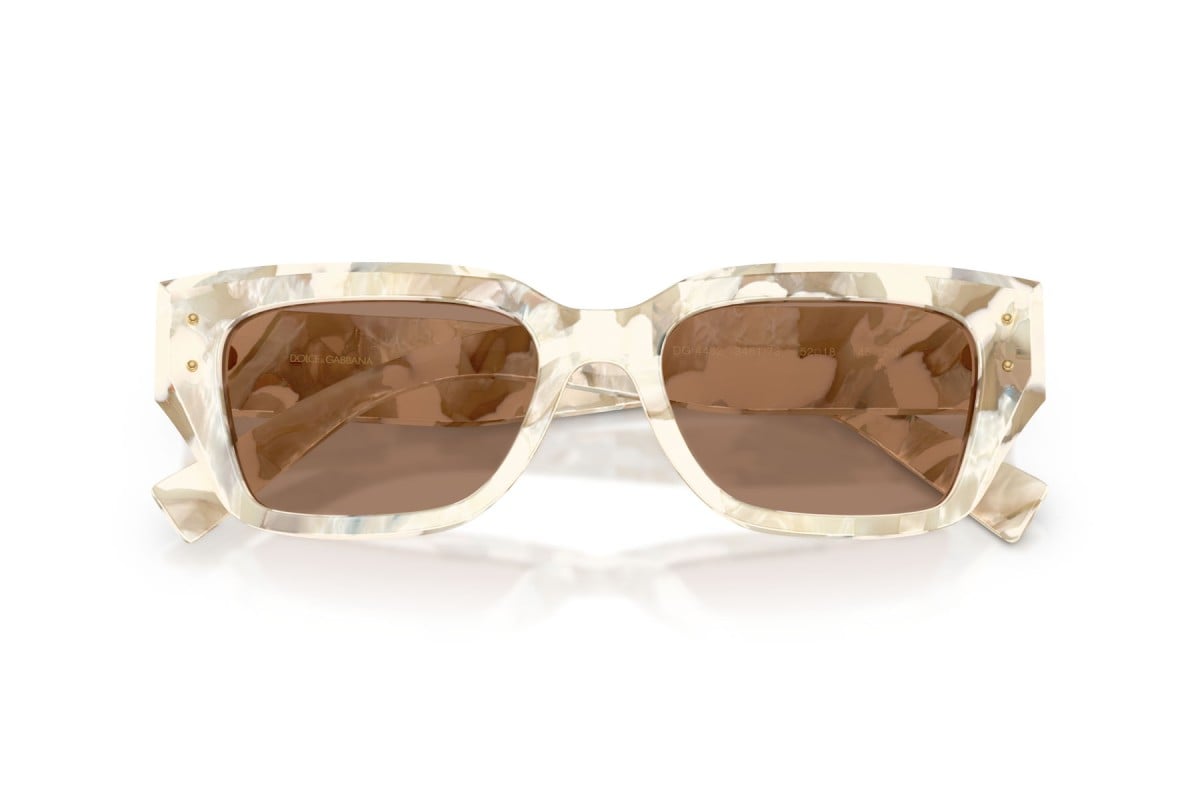OCCHIALE DA SOLE DONNA | DOLCE & GABBANA DG 4462 - 346173 CREMA AVANA PERLATA - CALIBRO 52