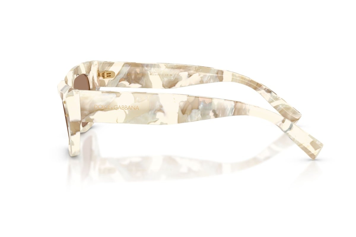 OCCHIALE DA SOLE DONNA | DOLCE & GABBANA DG 4462 - 346173 CREMA AVANA PERLATA - CALIBRO 52