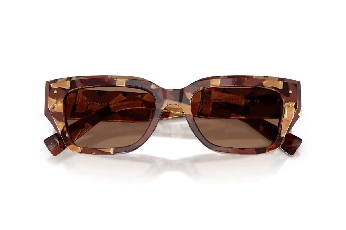 OCCHIALE DA SOLE DONNA | DOLCE & GABBANA DG 4462 - 346273 MARRONE AVANA PERLATO - CALIBRO 52