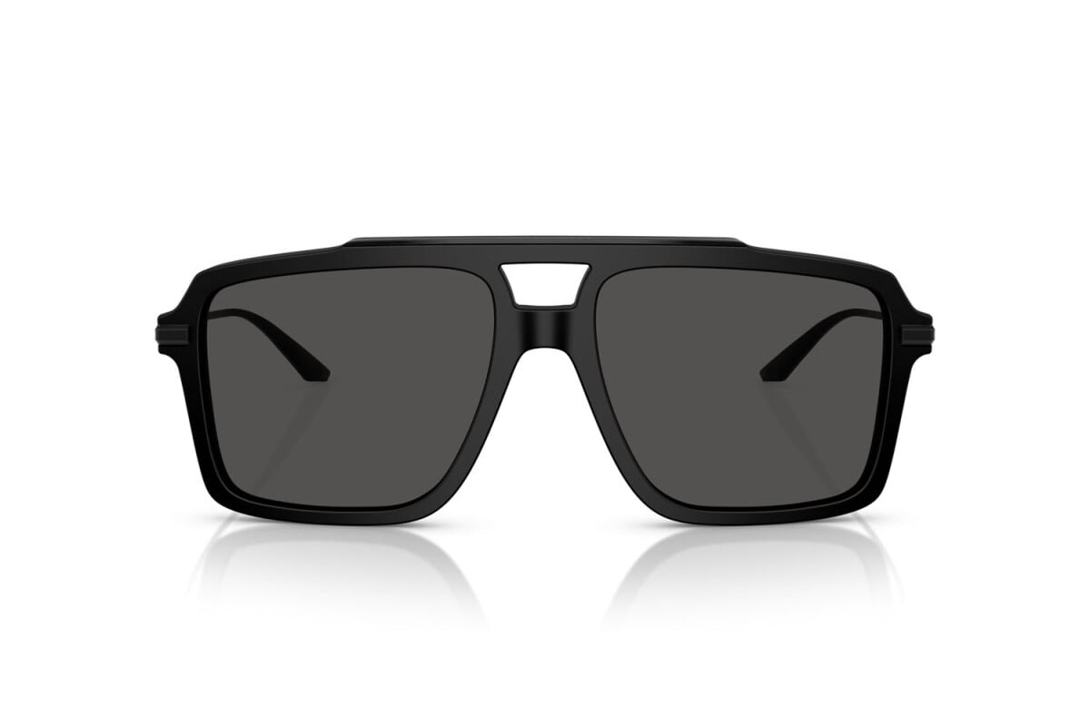 DOLCE & GABBANA - 252587 NERO OPACO | OCCHIALE DA SOLE UOMO - DG 4477 CALIBRO 56