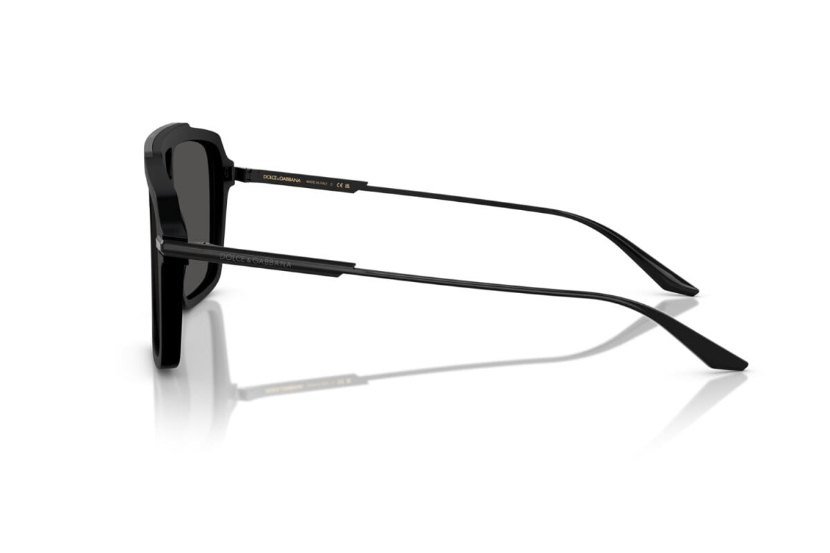 DOLCE & GABBANA - 252587 NERO OPACO | OCCHIALE DA SOLE UOMO - DG 4477 CALIBRO 56