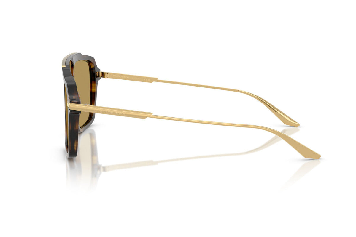 DOLCE & GABBANA - 344673 OCRA STRIATO | OCCHIALE DA SOLE UOMO - DG 4477 CALIBRO 56