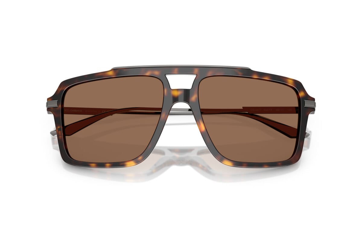 DOLCE & GABBANA - 502/73 L'AVANA | OCCHIALE DA SOLE UOMO - DG 4477 CALIBRO 56