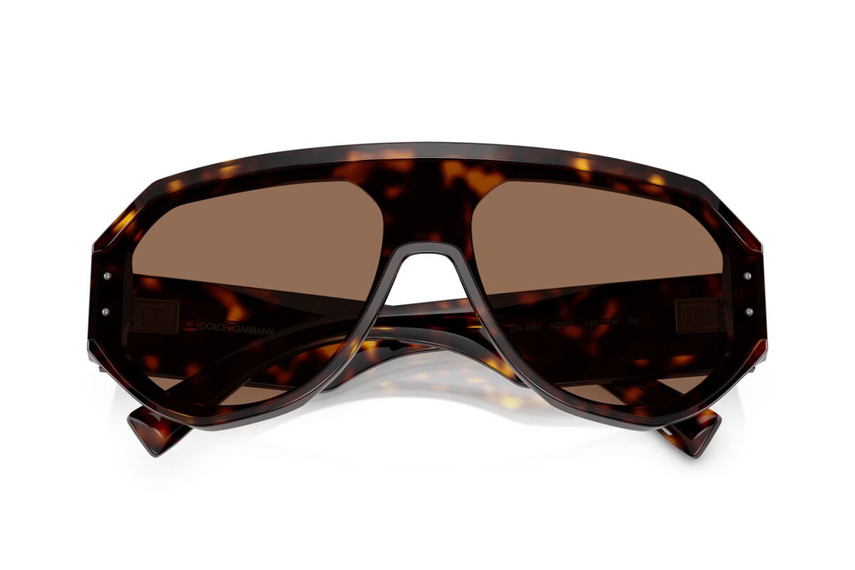 DOLCE & GABBANA - 502/73 L'AVANA | OCCHIALE DA SOLE UOMO - DG 4481 CALIBRO 47