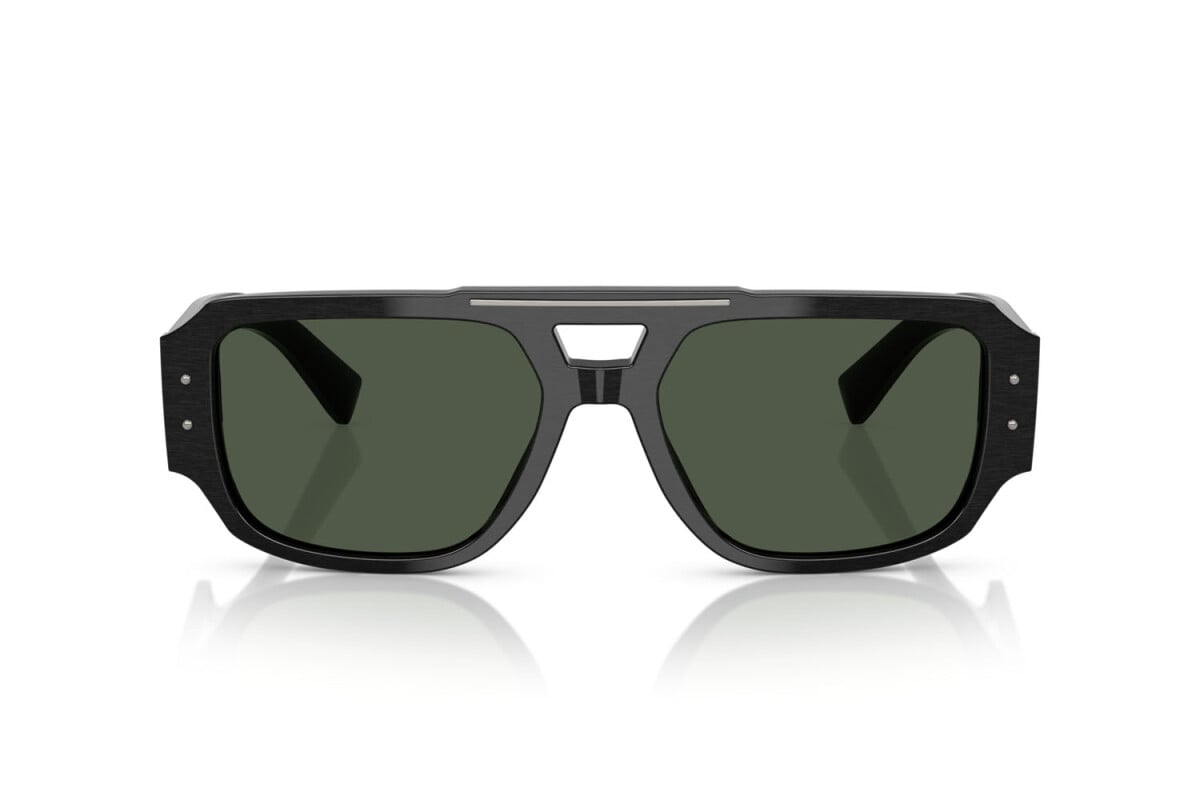 DOLCE & GABBANA - 28209A NERO SPAZZOLATO | OCCHIALE DA SOLE UOMO - DG 4482 CALIBRO 57