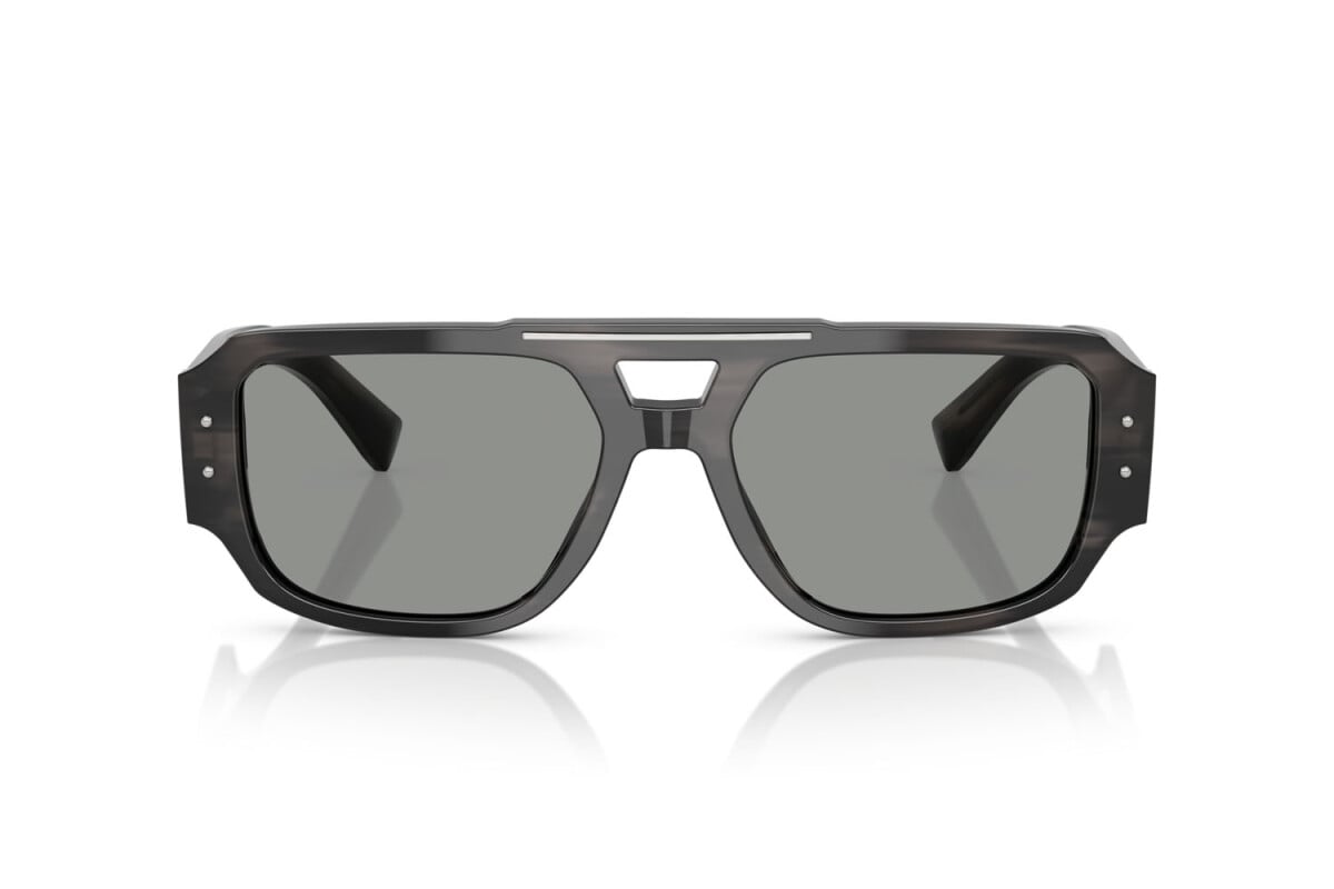 DOLCE & GABBANA - 3440/1 GRIGIO STRIATO | OCCHIALE DA SOLE UOMO - DG 4482 CALIBRO 57