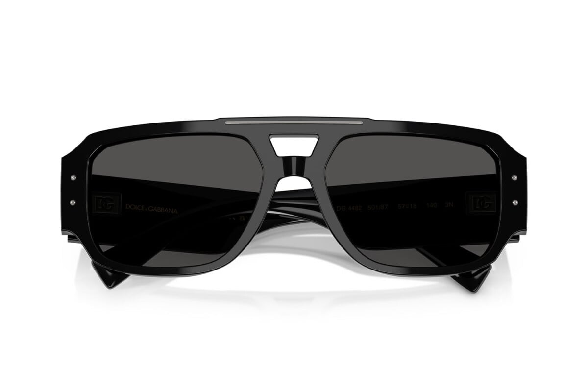 DOLCE & GABBANA - 501/87 NERO | OCCHIALE DA SOLE UOMO - DG 4482 CALIBRO 57