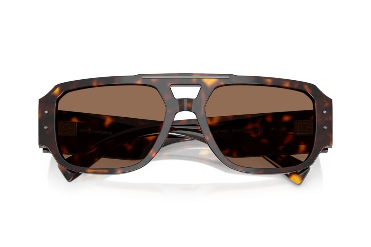 DOLCE & GABBANA - 502/73 L'AVANA | OCCHIALE DA SOLE UOMO - DG 4482 CALIBRO 57