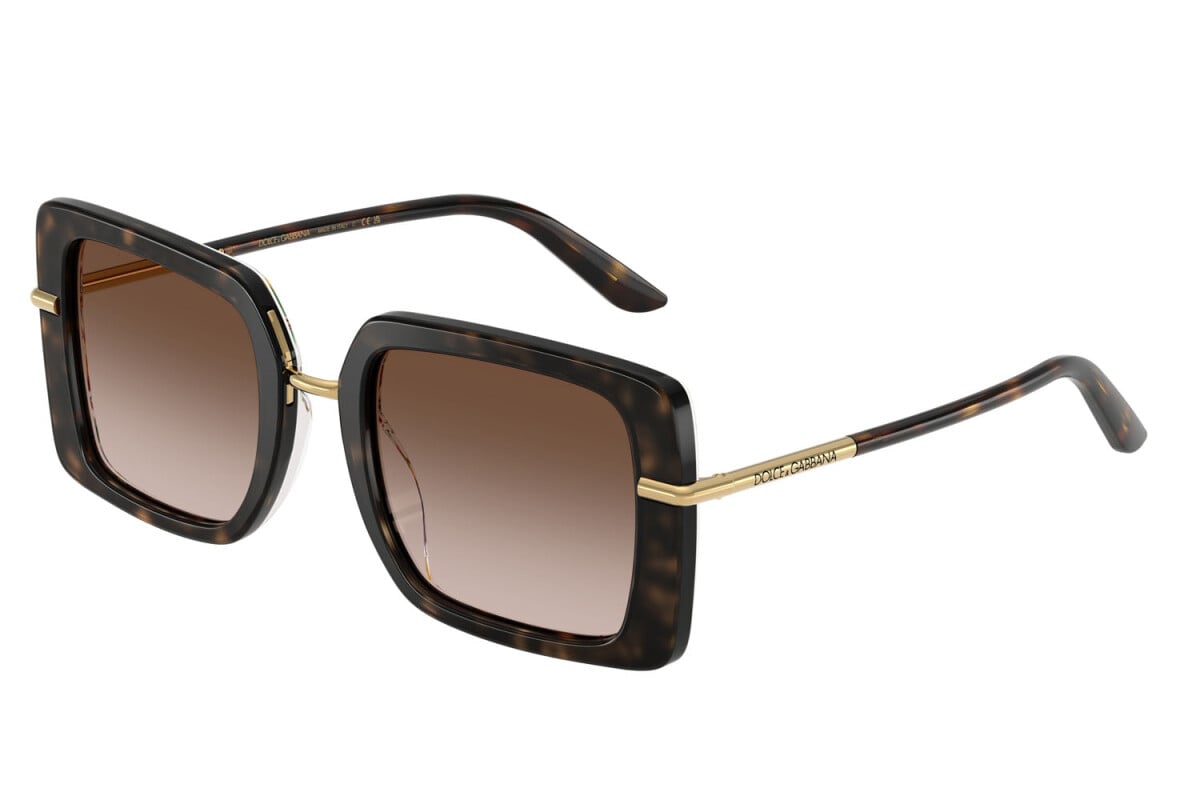 DOLCE & GABBANA - 321713 AVANA SU CARRIOLA BIANCA | OCCHIALE DA SOLE DONNA - DG 4491 CALIBRO 52