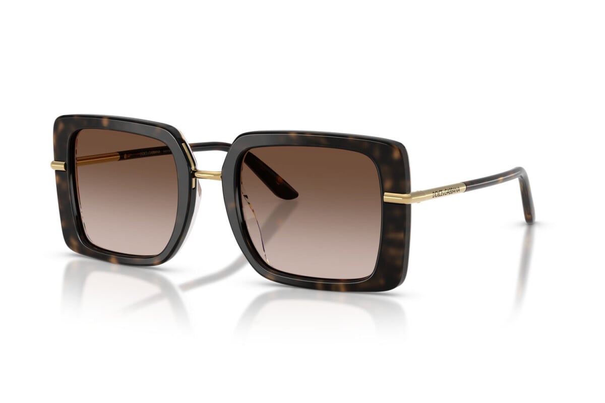 DOLCE & GABBANA - 321713 AVANA SU CARRIOLA BIANCA | OCCHIALE DA SOLE DONNA - DG 4491 CALIBRO 52