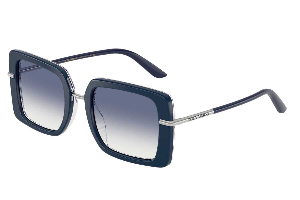DOLCE & GABBANA - 341419 BLU SU MAIOLICA BLU | OCCHIALE DA SOLE DONNA - DG 4491 CALIBRO 52