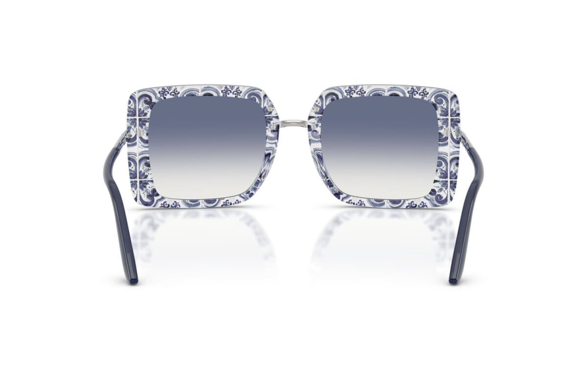 DOLCE & GABBANA - 341419 BLU SU MAIOLICA BLU | OCCHIALE DA SOLE DONNA - DG 4491 CALIBRO 52