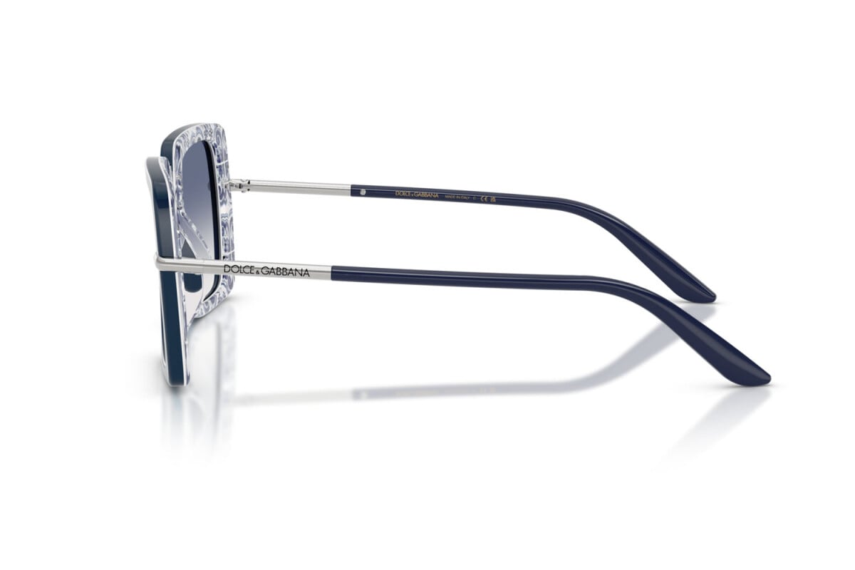 DOLCE & GABBANA - 341419 BLU SU MAIOLICA BLU | OCCHIALE DA SOLE DONNA - DG 4491 CALIBRO 52