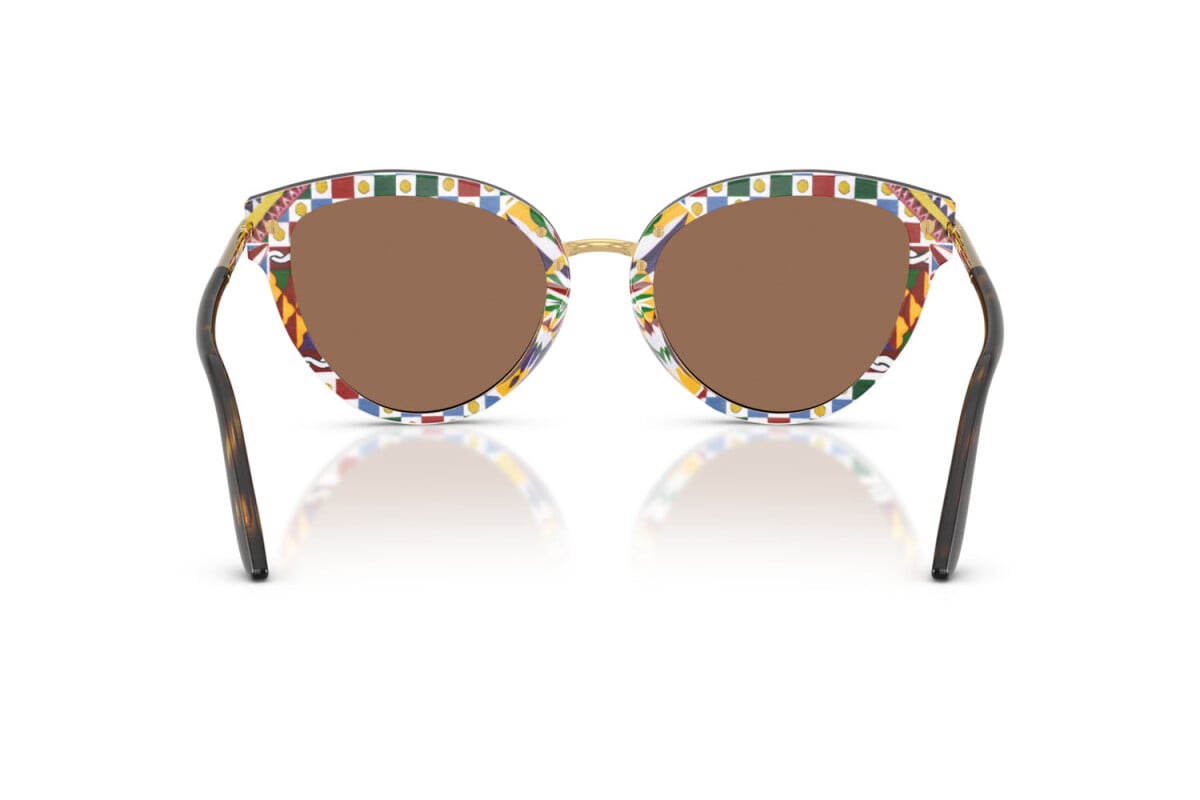 DOLCE & GABBANA - 321713 AVANA SU CARRIOLA BIANCA | OCCHIALE DA SOLE DONNA - DG 4492 CALIBRO 55
