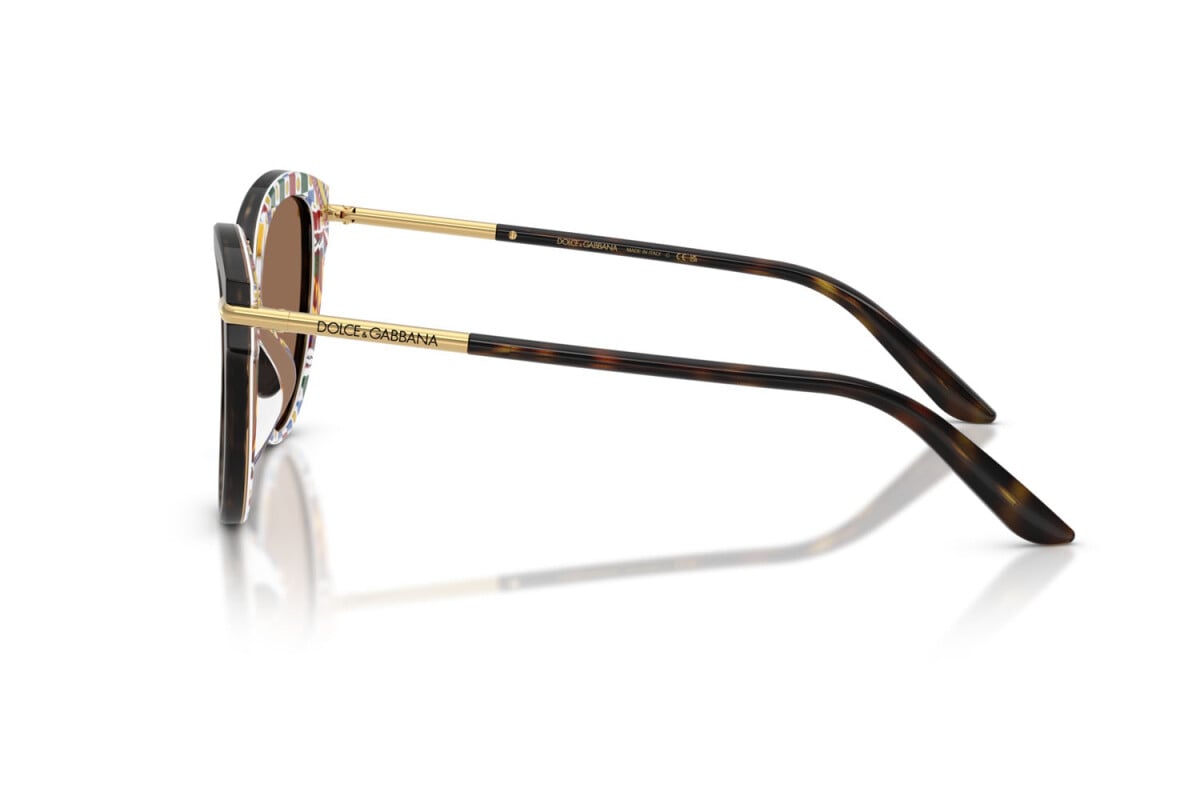DOLCE & GABBANA - 321713 AVANA SU CARRIOLA BIANCA | OCCHIALE DA SOLE DONNA - DG 4492 CALIBRO 55