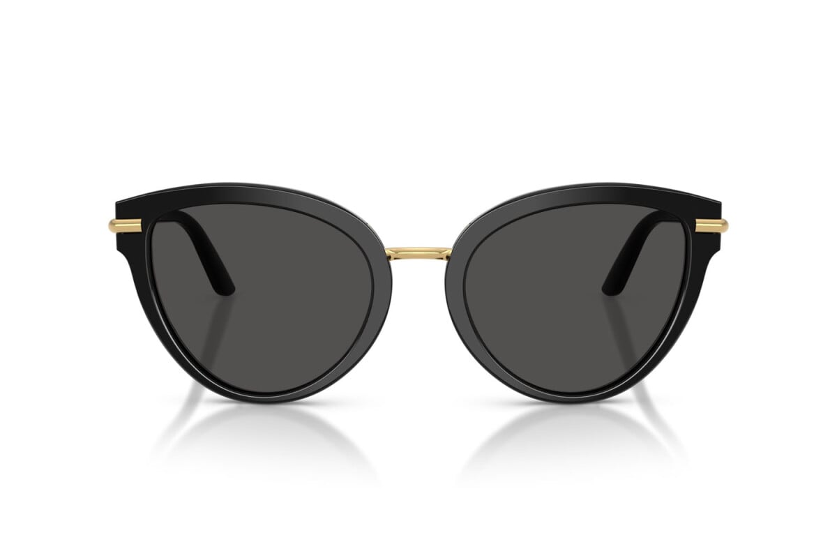 DOLCE & GABBANA - 32998G TOP NERO SU LEONE | OCCHIALE DA SOLE DONNA - DG 4492 CALIBRO 55