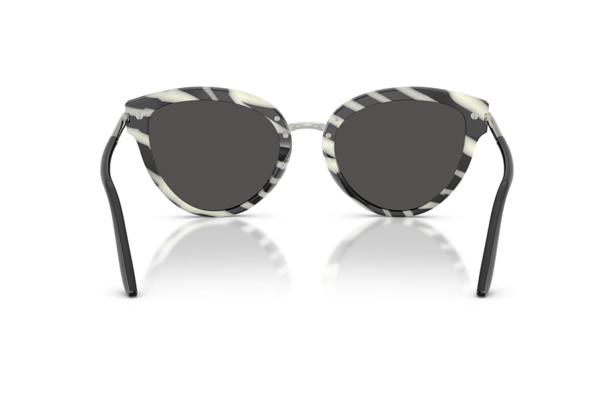 DOLCE & GABBANA - 33728G TOP NERO SU ZEBRA | OCCHIALE DA SOLE DONNA - DG 4492 CALIBRO 55