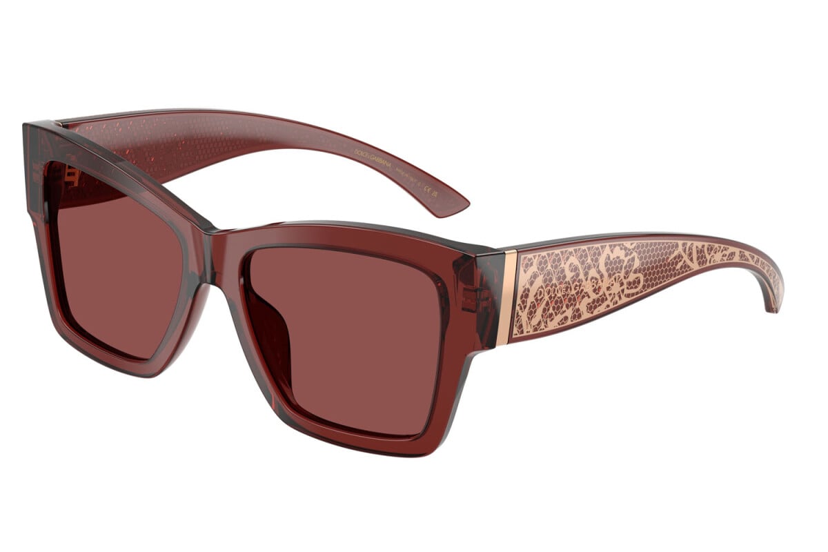 DOLCE & GABBANA - 304575 BORDEAUX TRASPARENTE | OCCHIALE DA SOLE DONNA - DG 4493 CALIBRO 55