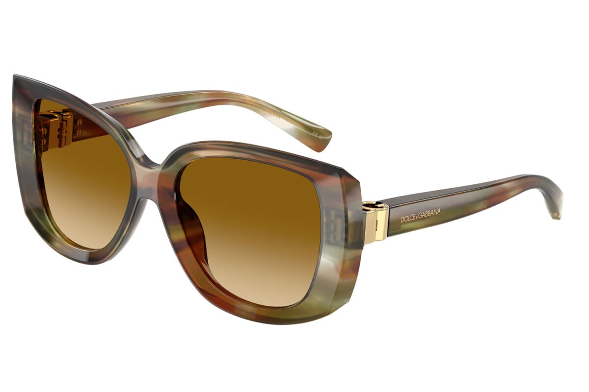 DOLCE & GABBANA - 34462L OCRA STRIATO | OCCHIALE DA SOLE DONNA - DG 4495 CALIBRO 56