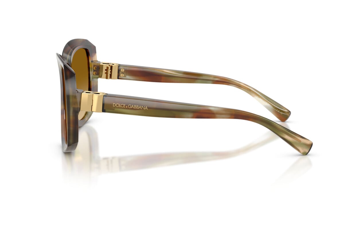 DOLCE & GABBANA - 34462L OCRA STRIATO | OCCHIALE DA SOLE DONNA - DG 4495 CALIBRO 56