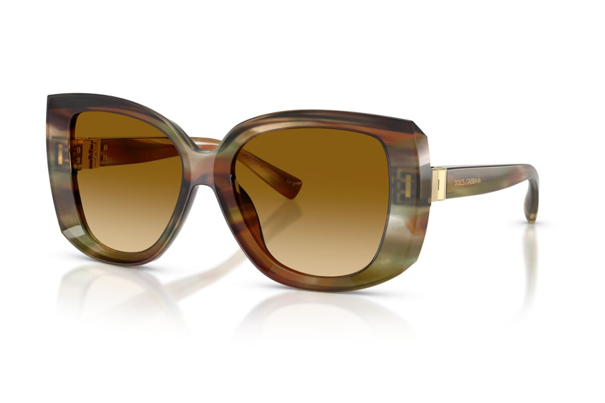 DOLCE & GABBANA - 34462L OCRA STRIATO | OCCHIALE DA SOLE DONNA - DG 4495 CALIBRO 56