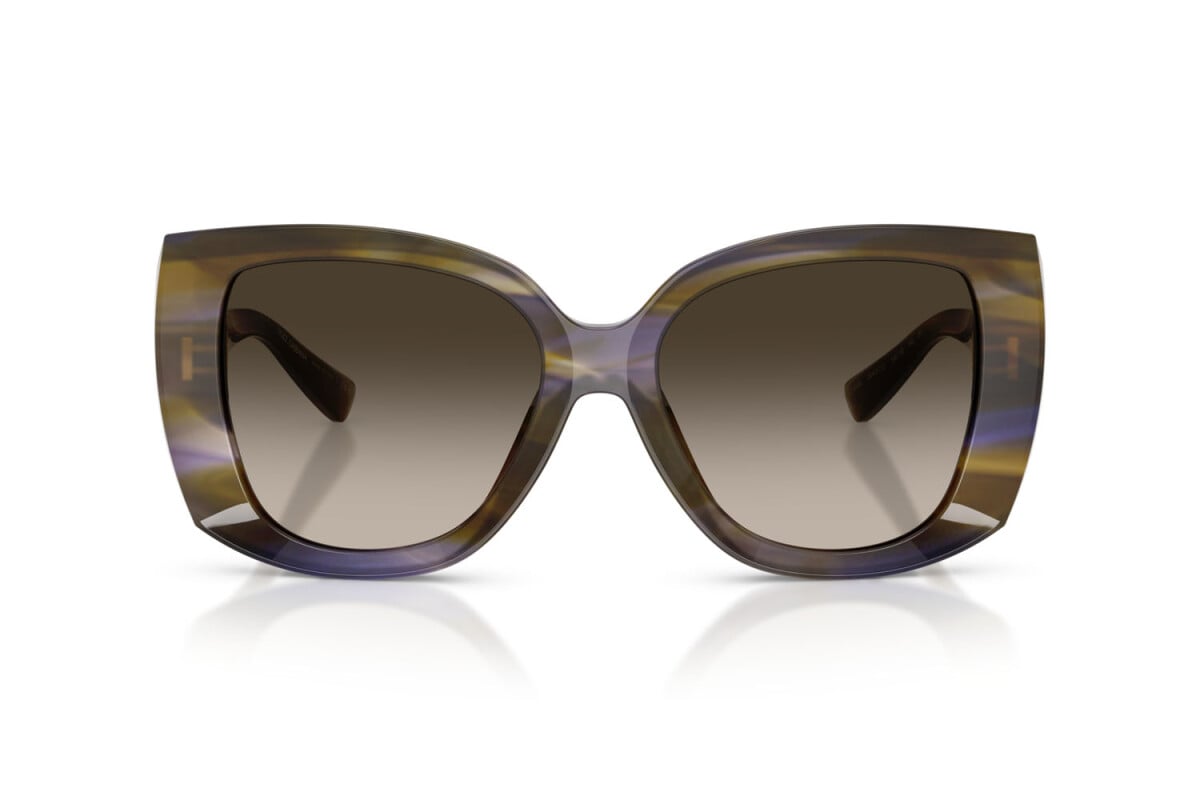 DOLCE & GABBANA - 344713 OLIVA STRIATA | OCCHIALE DA SOLE DONNA - DG 4495 CALIBRO 56