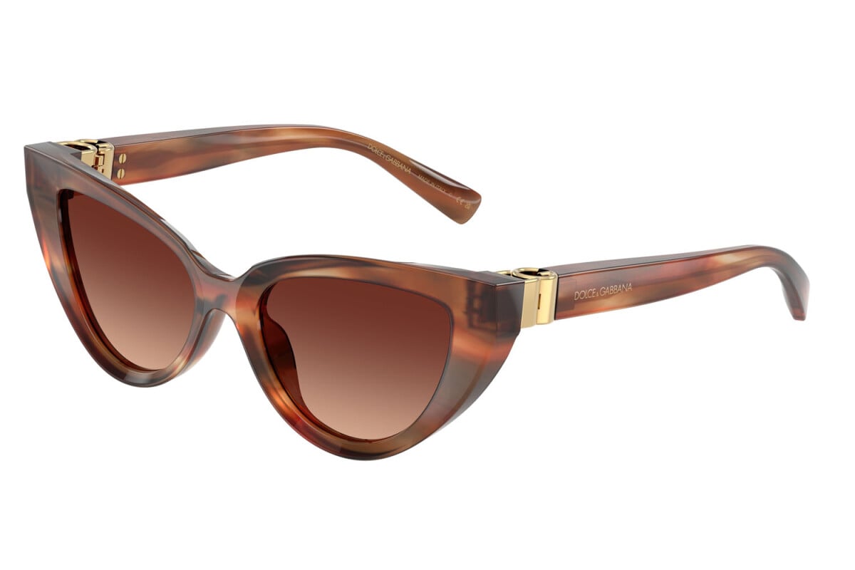 DOLCE & GABBANA - 322113 MARRONE STRIATO | OCCHIALE DA SOLE DONNA - DG 4497 CALIBRO 52