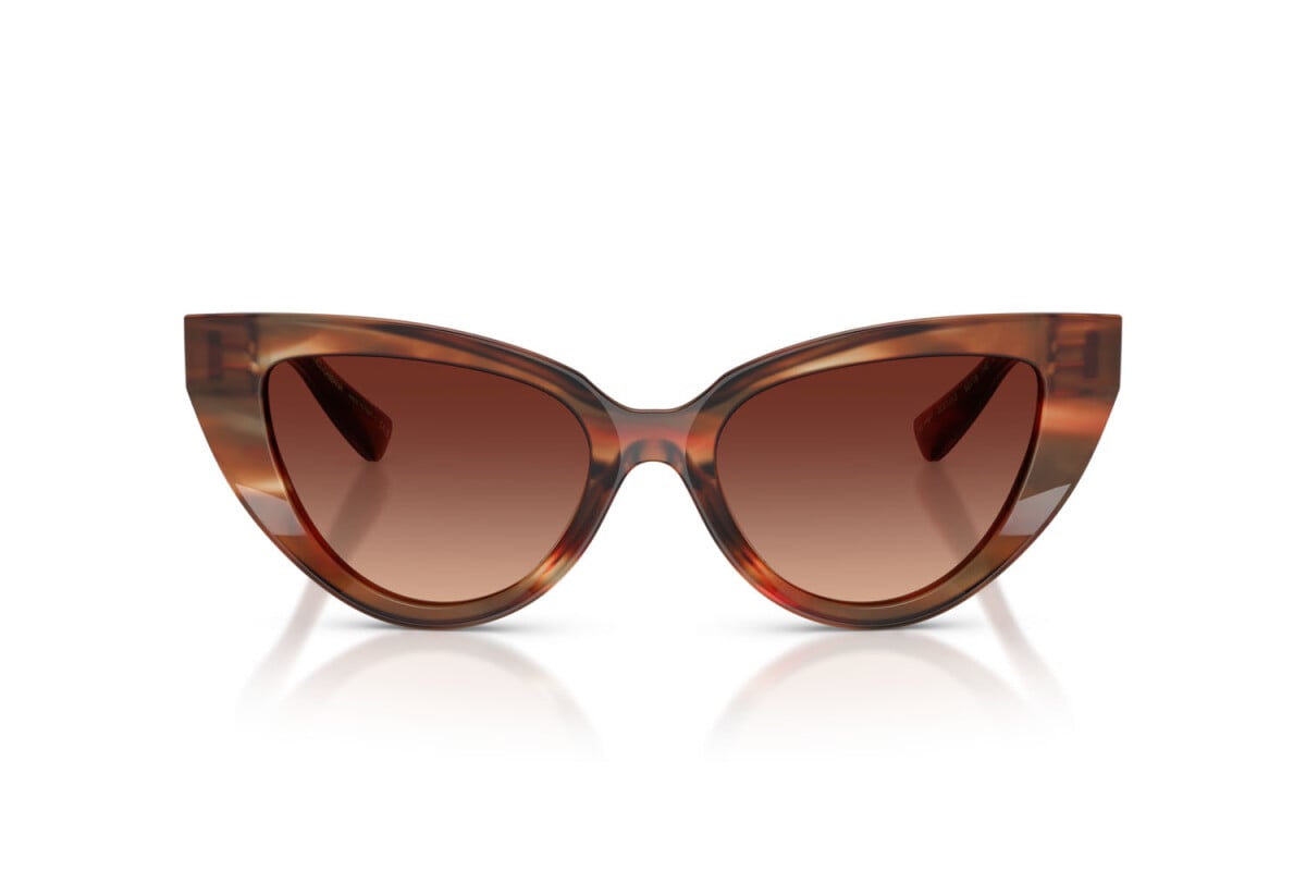 DOLCE & GABBANA - 322113 MARRONE STRIATO | OCCHIALE DA SOLE DONNA - DG 4497 CALIBRO 52