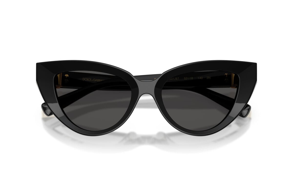 DOLCE & GABBANA - 501/87 NERO | OCCHIALE DA SOLE DONNA - DG 4497 CALIBRO 52