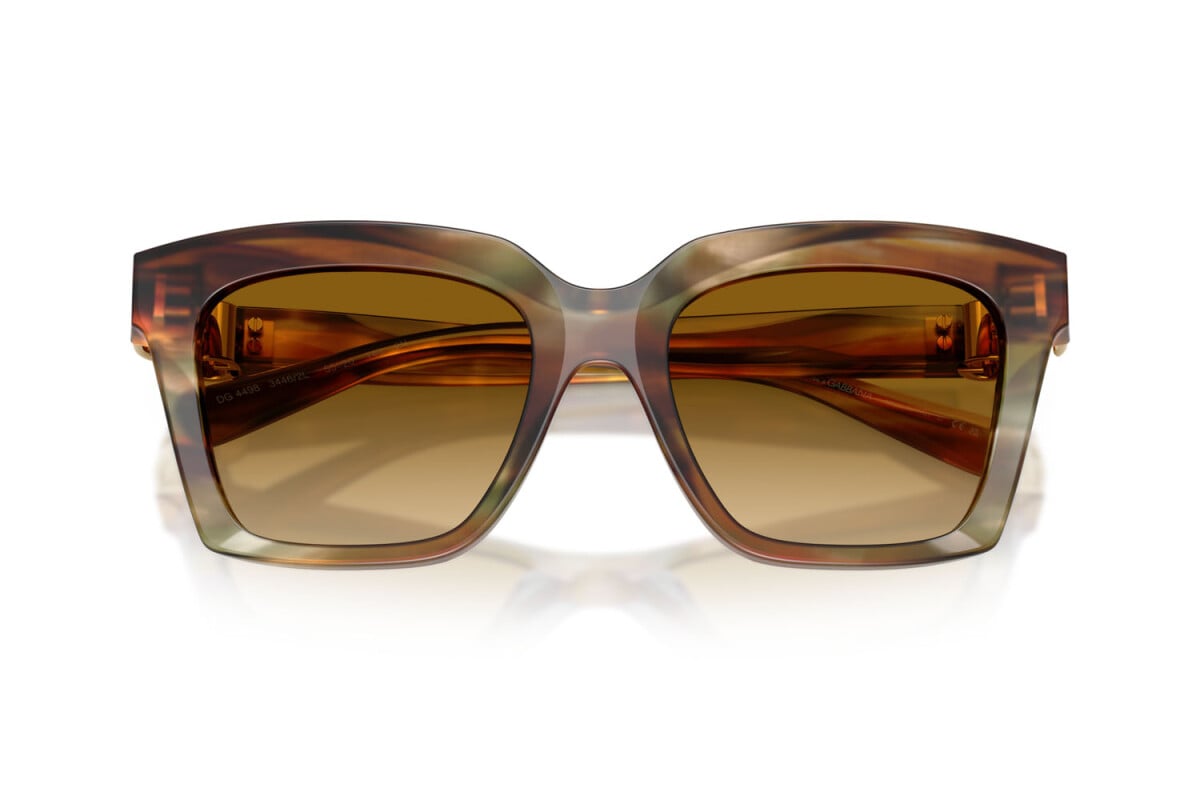 DOLCE & GABBANA - 34462L OCRA STRIATO | OCCHIALE DA SOLE DONNA - DG 4498 CALIBRO 55
