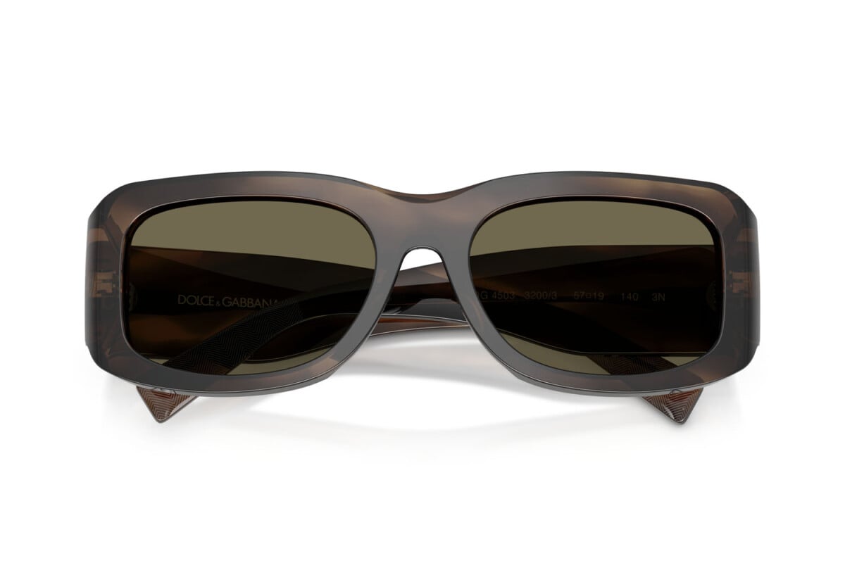 DOLCE & GABBANA - 3200/3 TABACCO STRIATO | OCCHIALE DA SOLE UOMO - DG 4503 CALIBRO 57