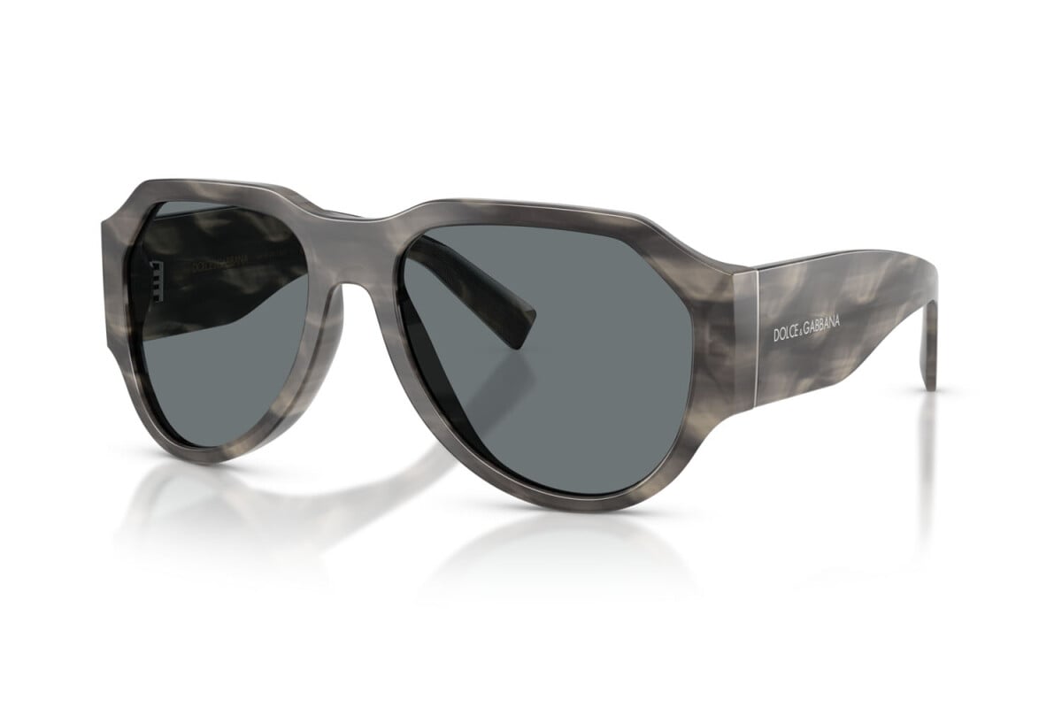 DOLCE & GABBANA - 319980 GRIGIO STRIATO | OCCHIALE DA SOLE UOMO - DG 4504 CALIBRO 58
